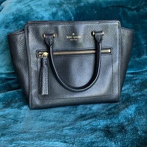 Black Leather Kate Spade cross body purse